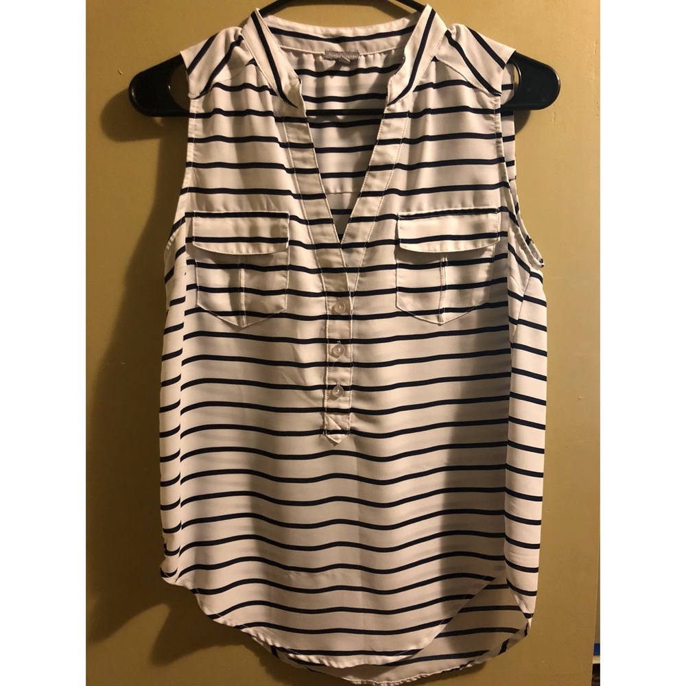 Blue and White Stripped Blouse